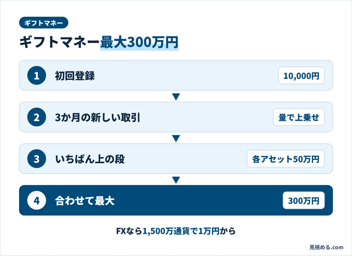 ギフトマネー最大300万円までの流れ